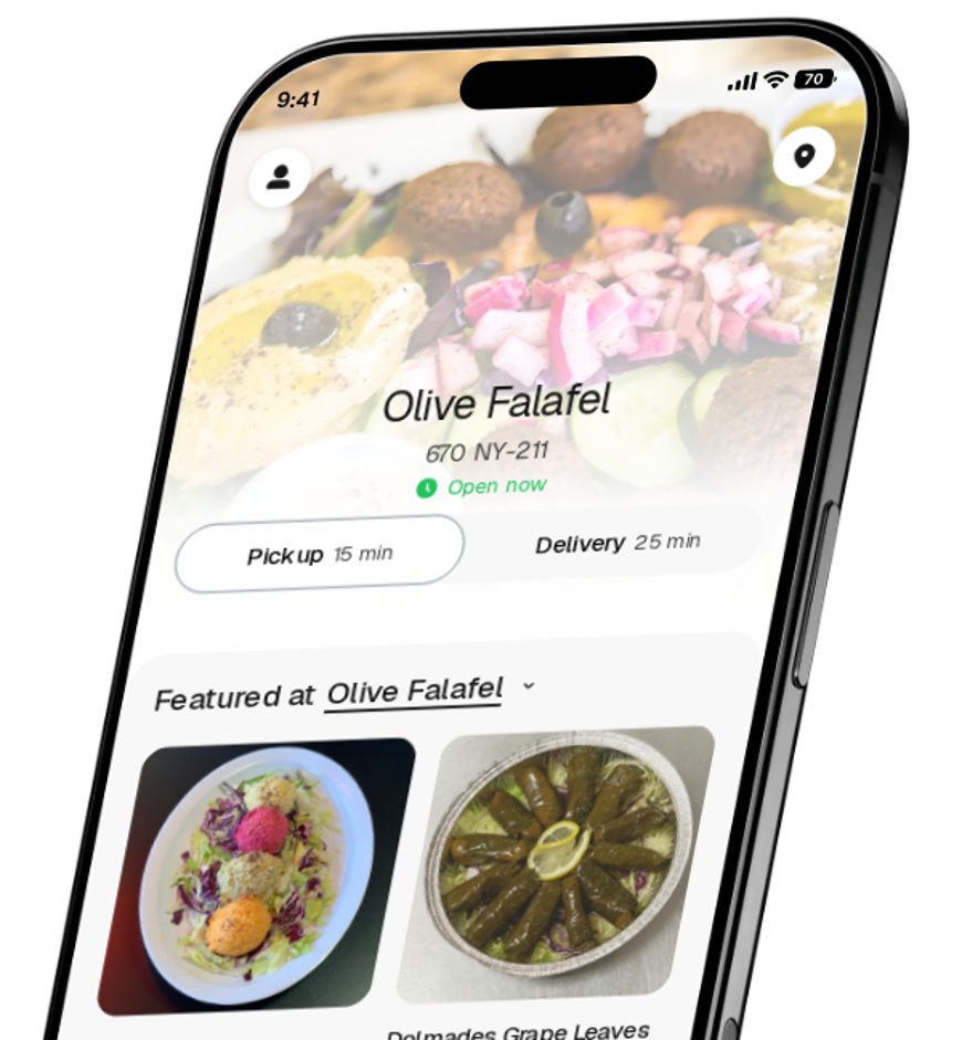 Olive Falafel app preview