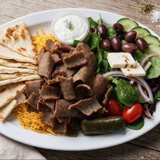 Rotisserie Beef/Lamb Gyro Platter