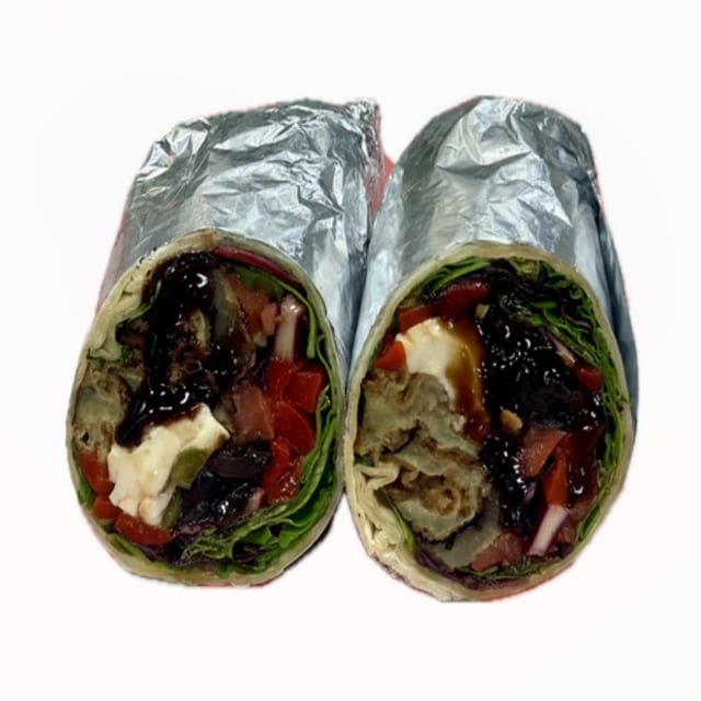 Fried Eggplant Pita.