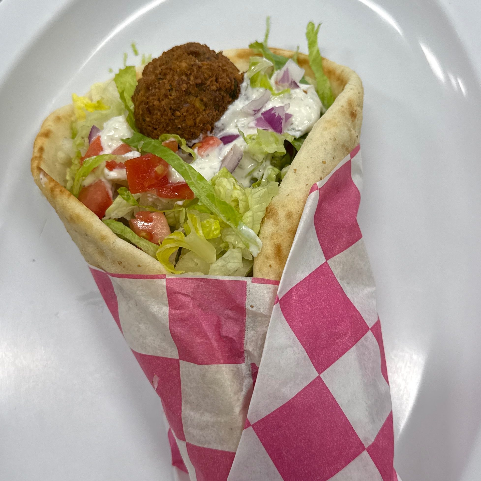 Falafel Gyro Pita.