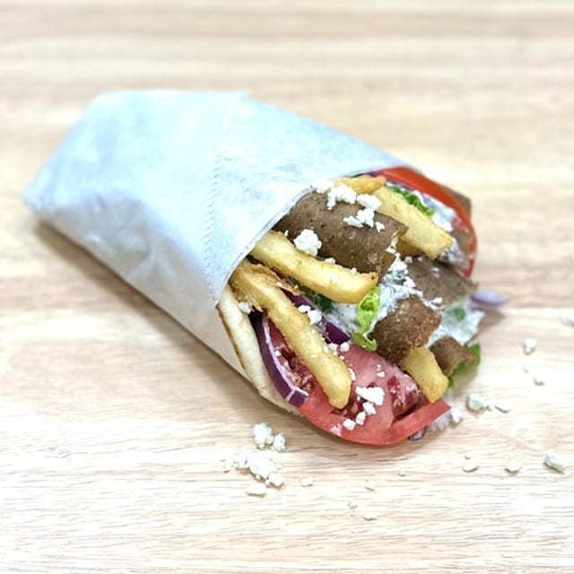 The Greek Pita Sandwich.
